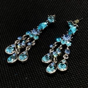 Blue dangly earrings
